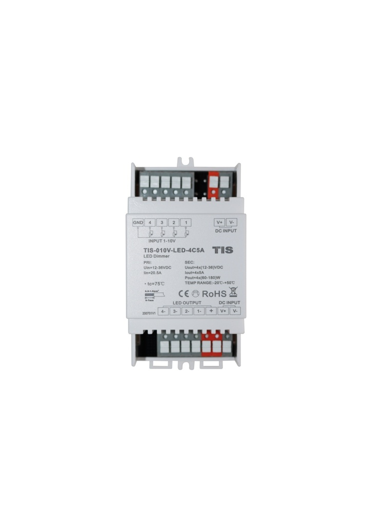 LED Driver 4Ch 5A 0-10V