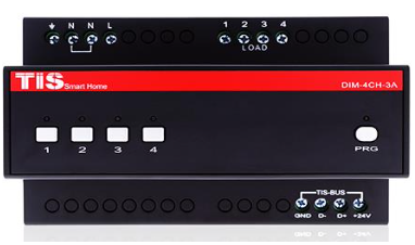 [DIM-4Ch-3A] Leading Edge Dimmer 4Channel 3A